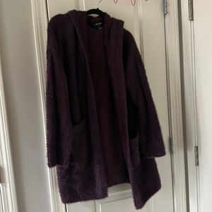 Karen Kane hooded long cardigan sweater